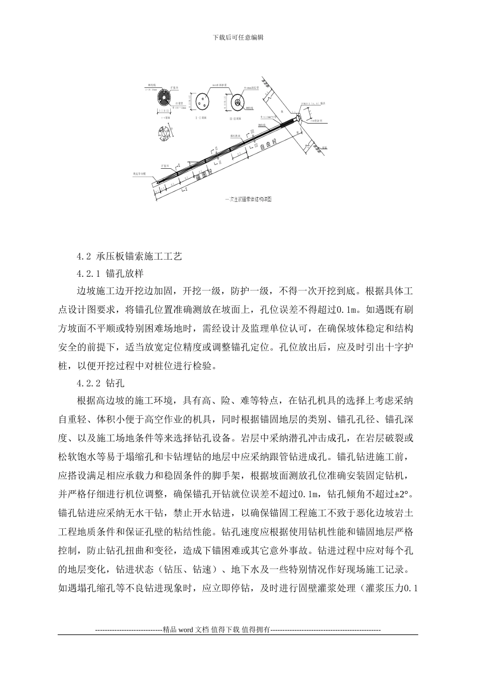 2、承压板锚索施工作业指导书_第2页
