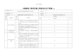2施工现场安全生产监督检查表附件