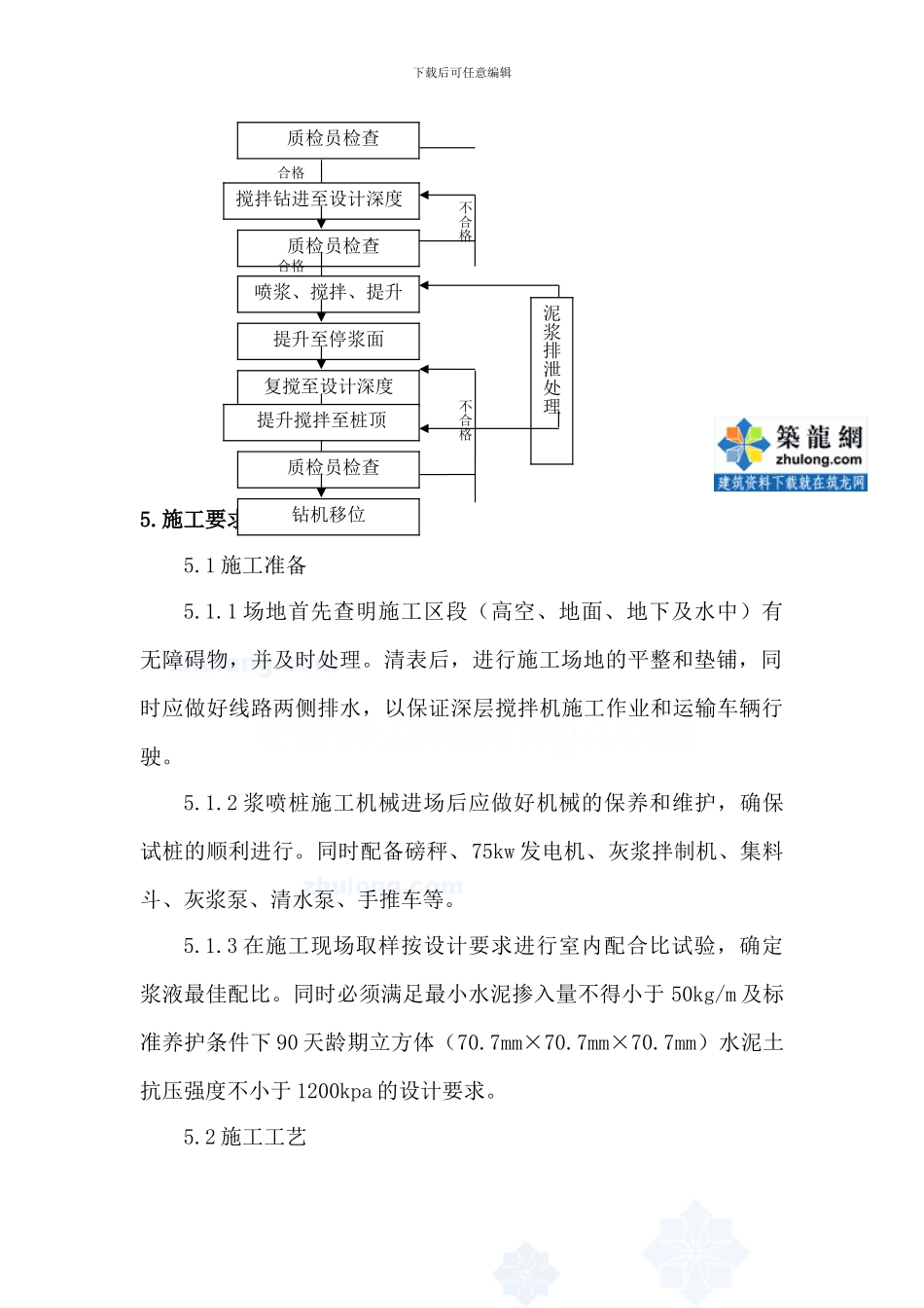 3浆喷桩施工作业指导书-secret_第3页