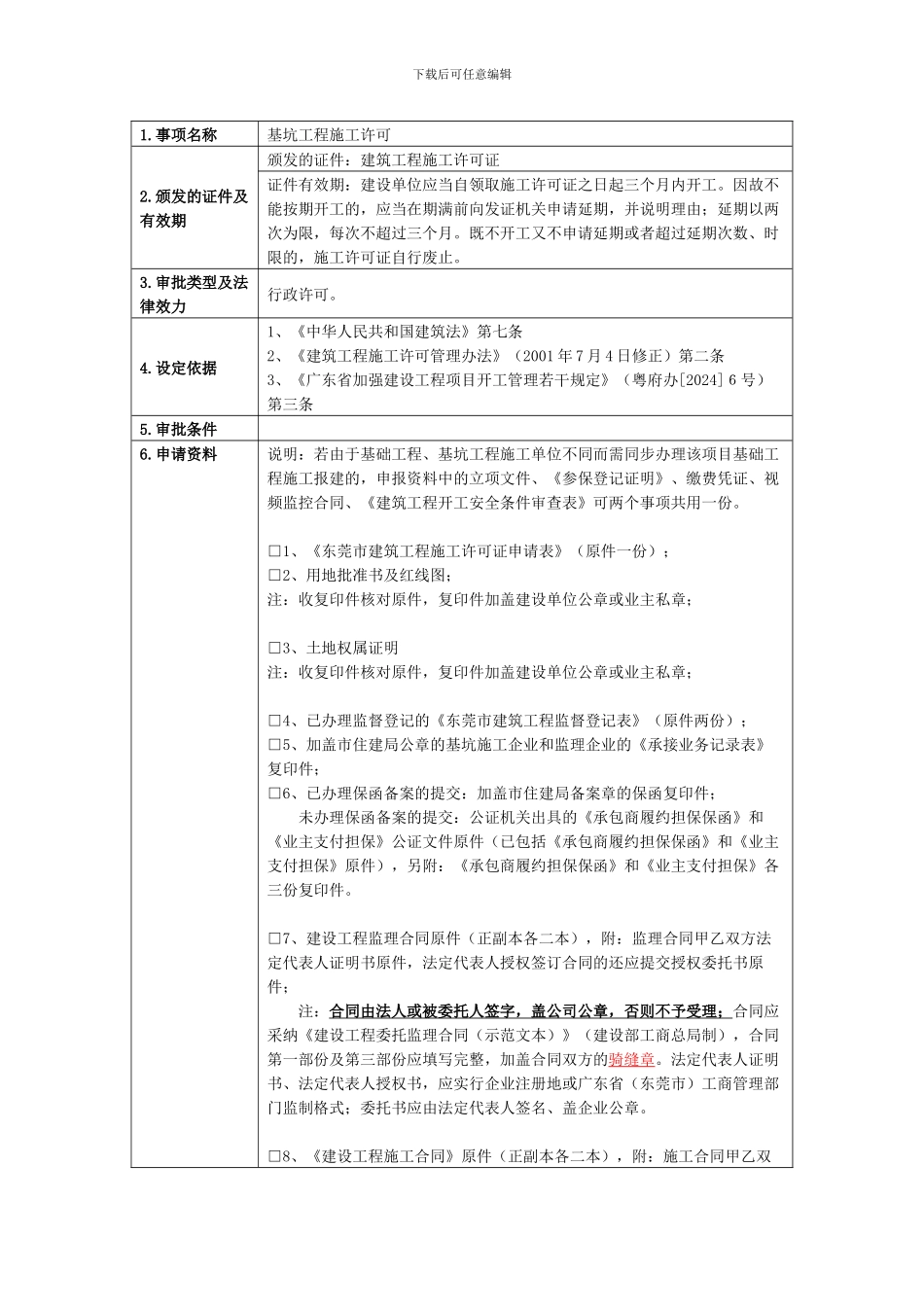 8.5基坑工程施工许可指南_第1页