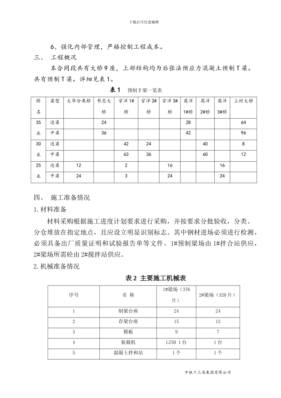 A3预制T梁施工方案_第2页