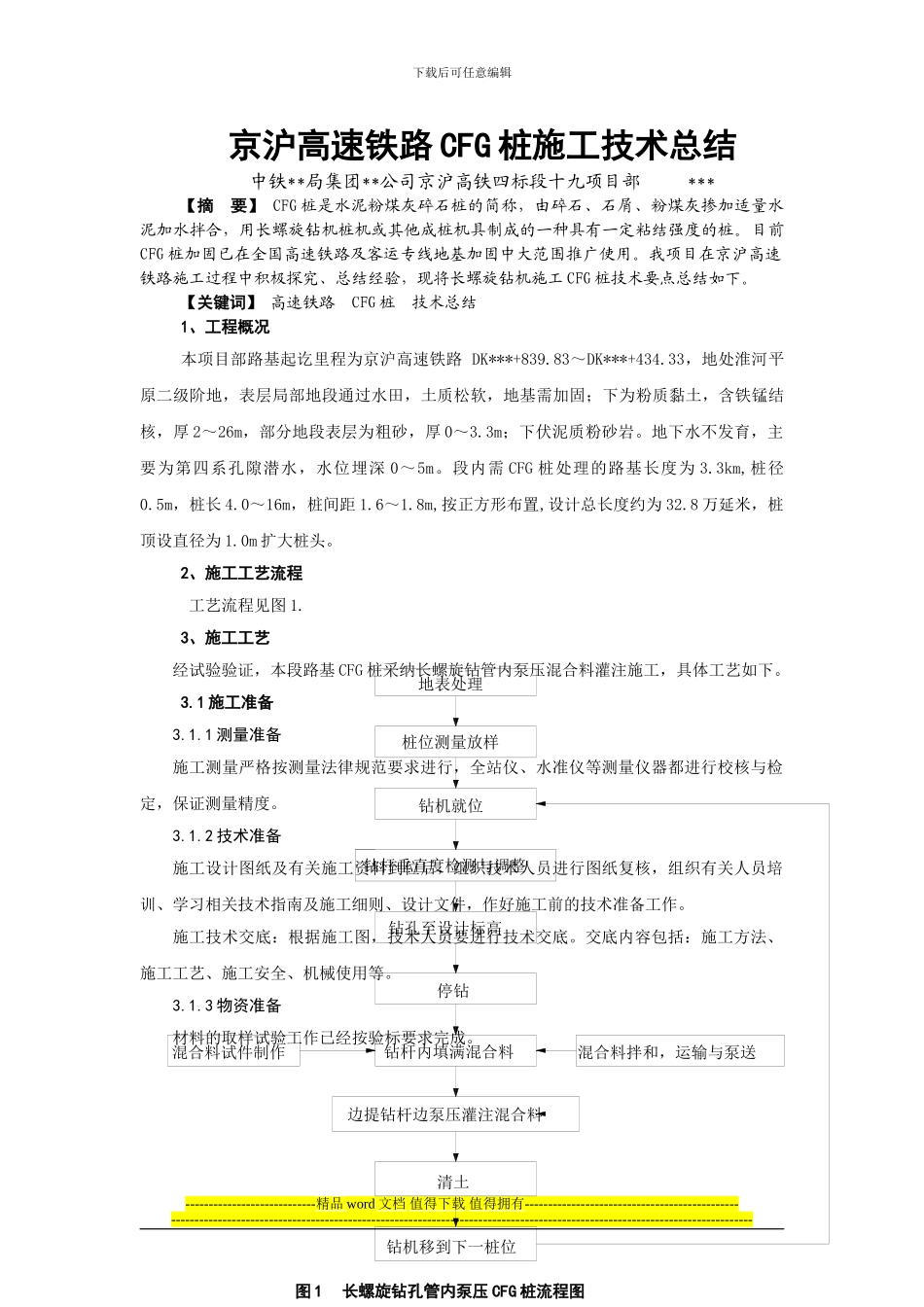 CFG桩施工技术方案_第1页