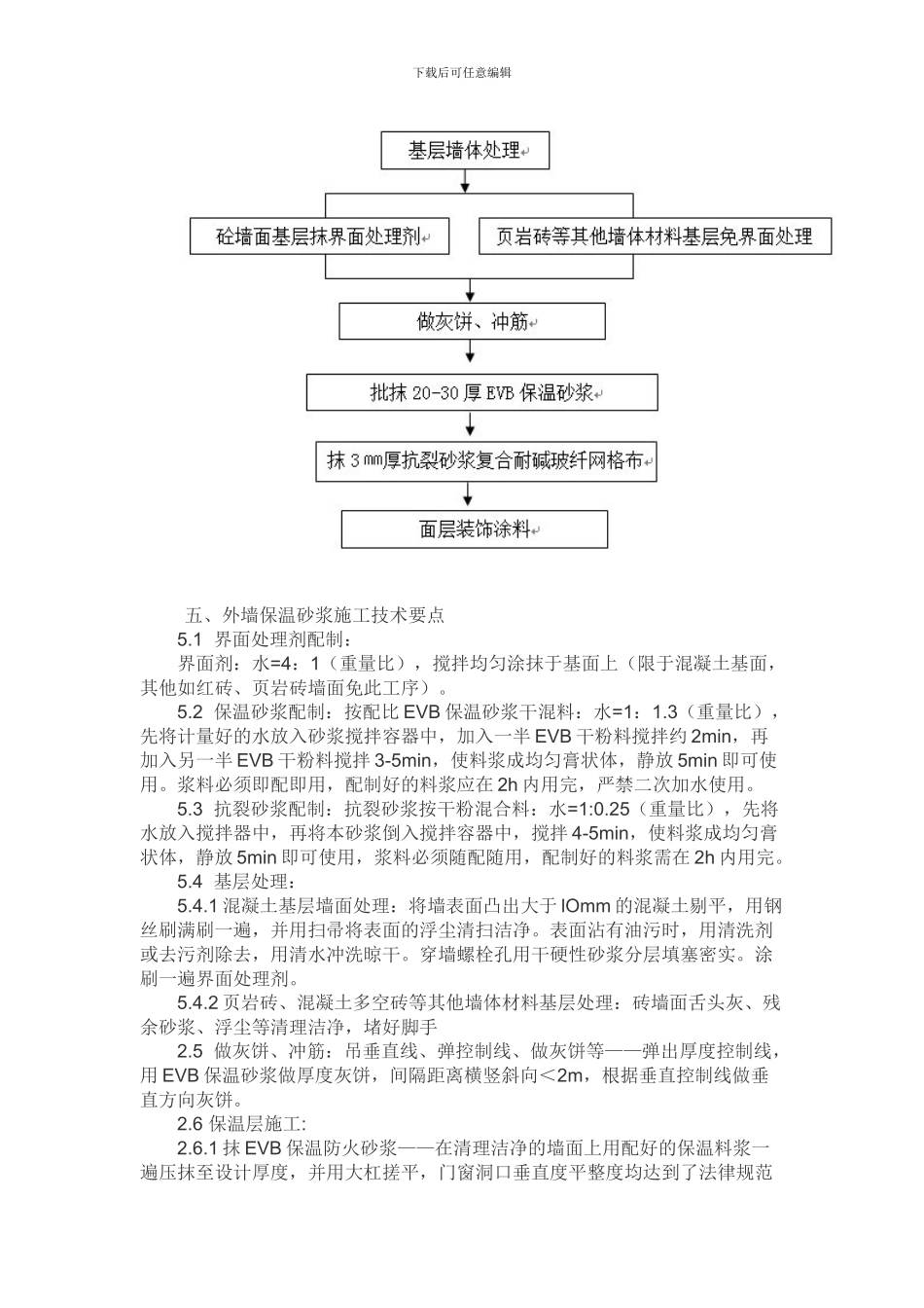 EVB无机保温砂浆外墙内保温施工工艺_第2页