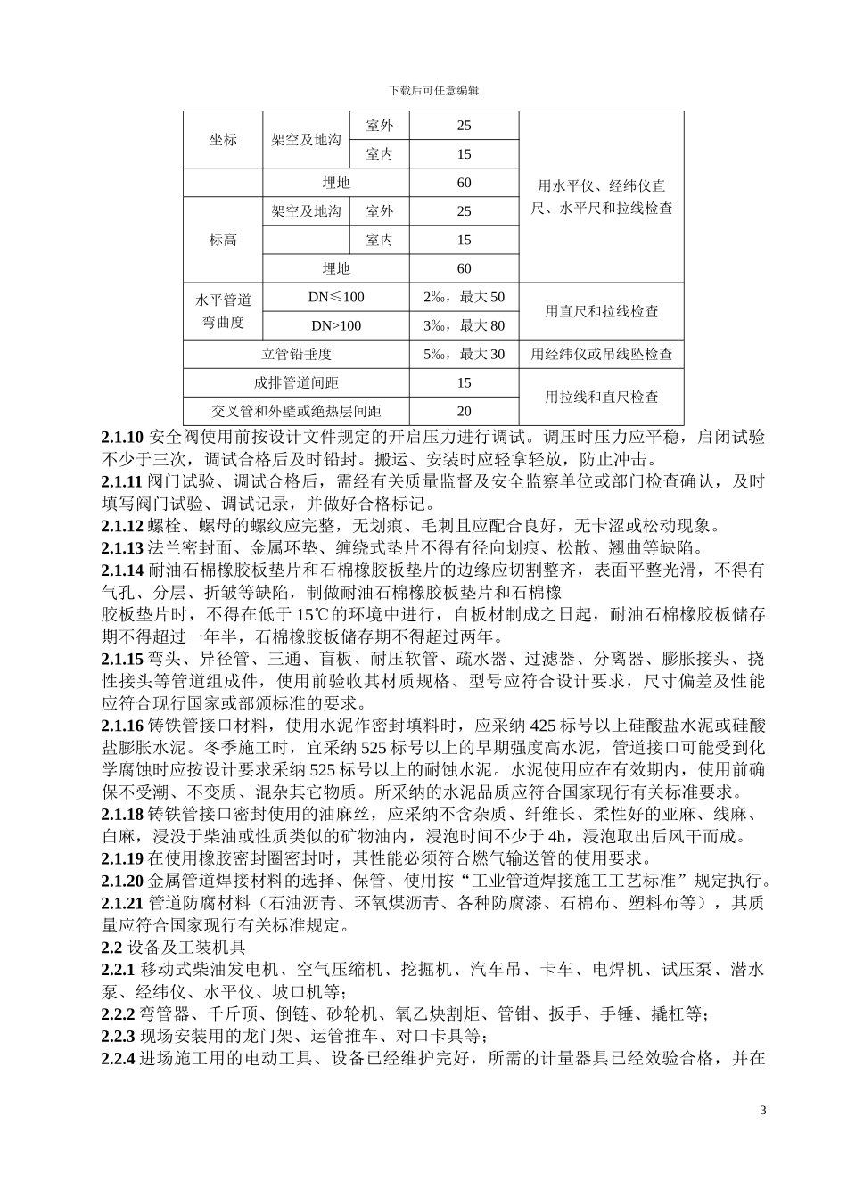 GY-04燃气管道安装通用施工工艺_第3页