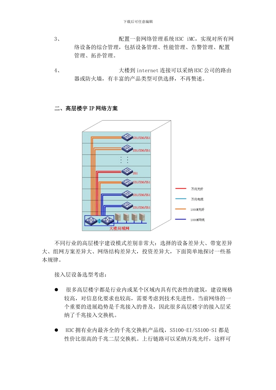 H3C智能建筑IP网络解决方案及其广泛应用_第3页