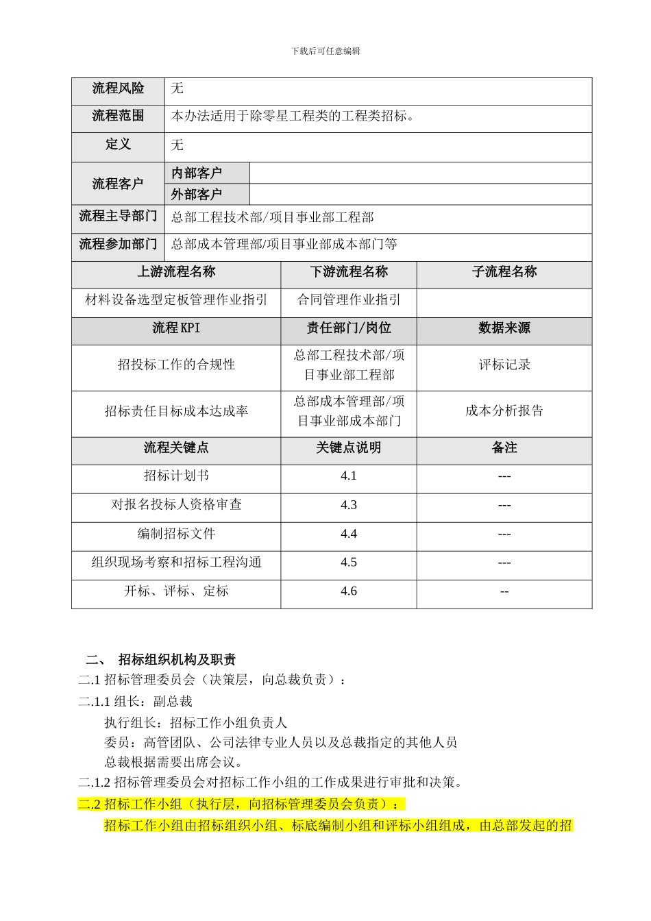 HM-OP-GC002工程类招标管理办法_第2页