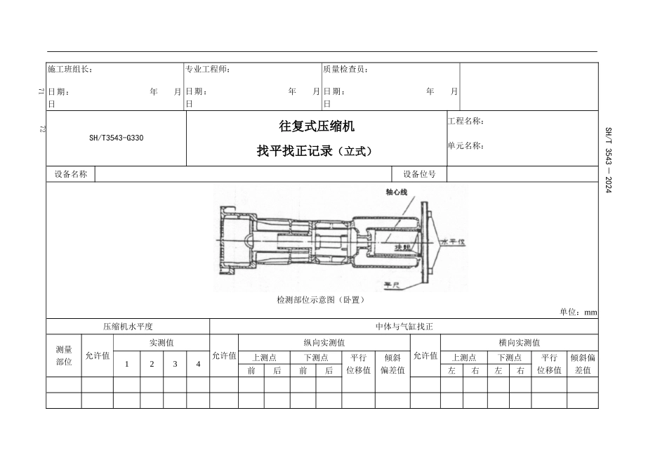 SH3543-2024石油化工建设工程项目施工过程技术文件规定附录C-设备用表_第2页
