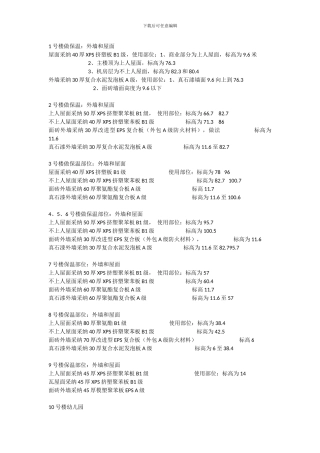 XPS保温板施工方案