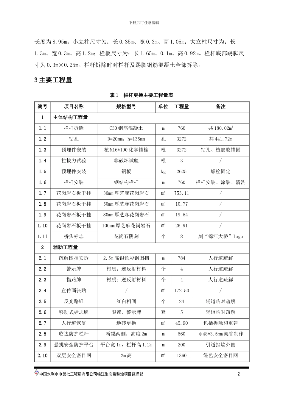 XX栏杆更换施工方案_第3页