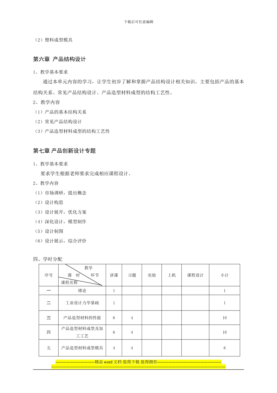 《产品设计工程基础》教学大纲_第3页