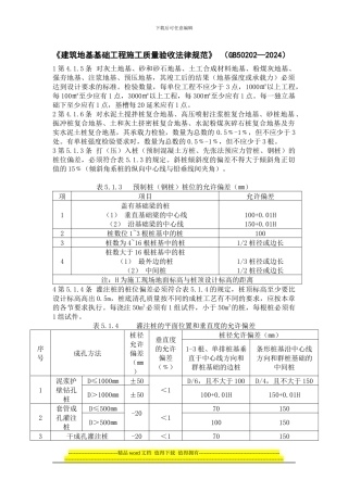 《建筑地基基础工程施工质量验收规范》强条