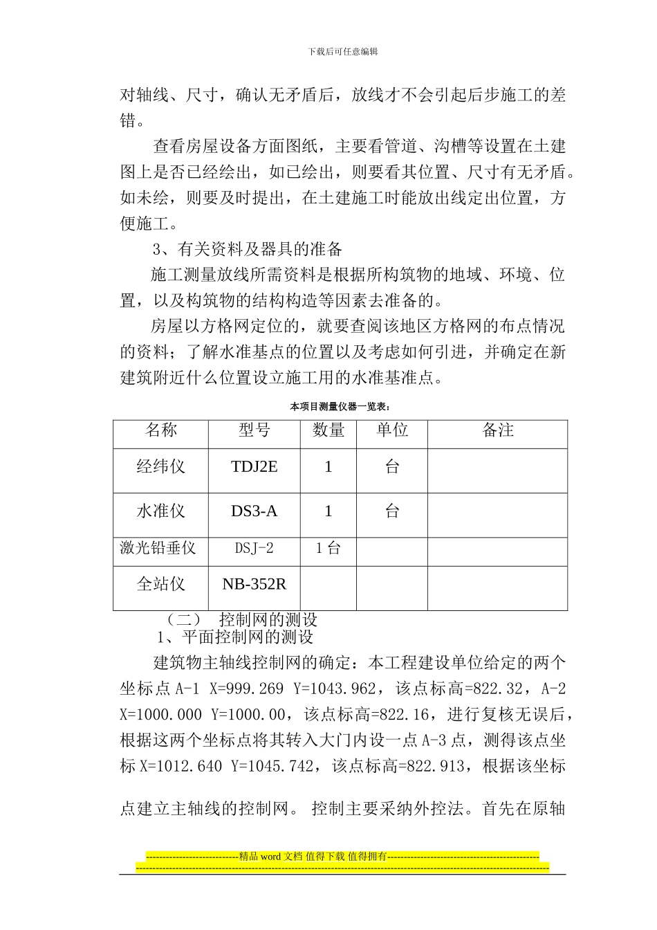 万里路中心商贸区C区工程测量施工方案_第3页