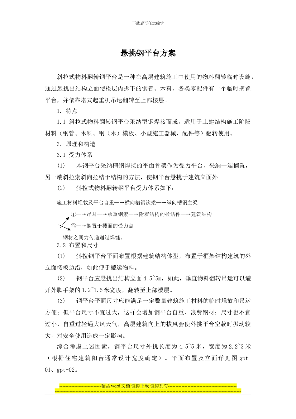 上海某高层综合楼悬挑钢制卸料平台施工方案_第1页