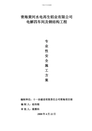 专业性施工方案