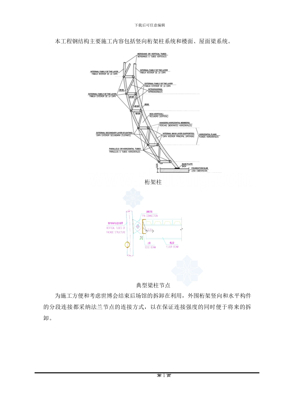 世博会钢结构施工组织设计-钢结构原材料检验流程-H型钢加工制作方案图-H型钢加工工艺图_第1页