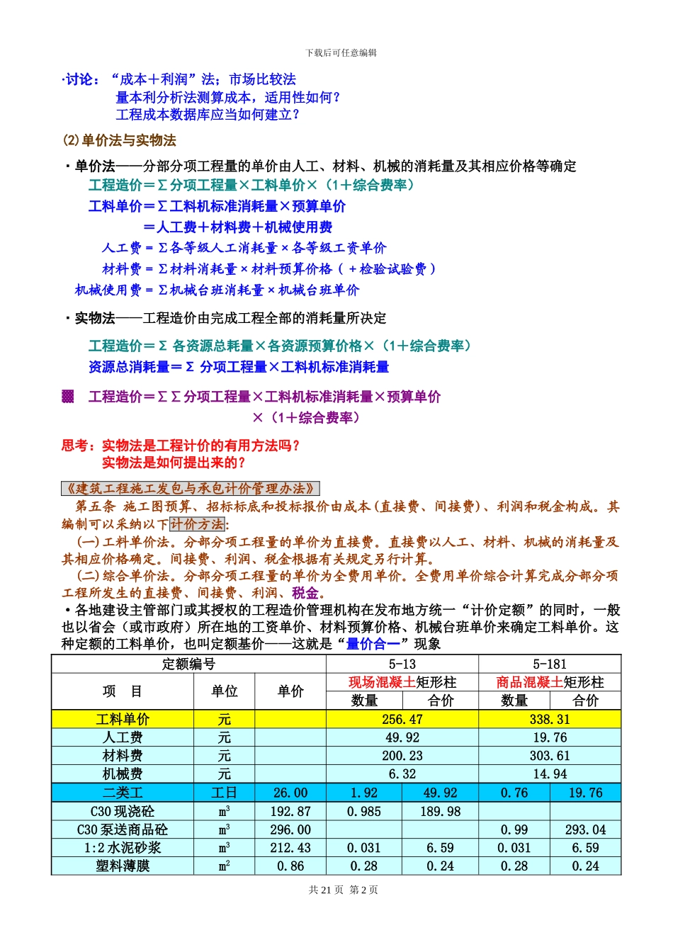 东南大学-沈杰-工程造价课件新_第2页