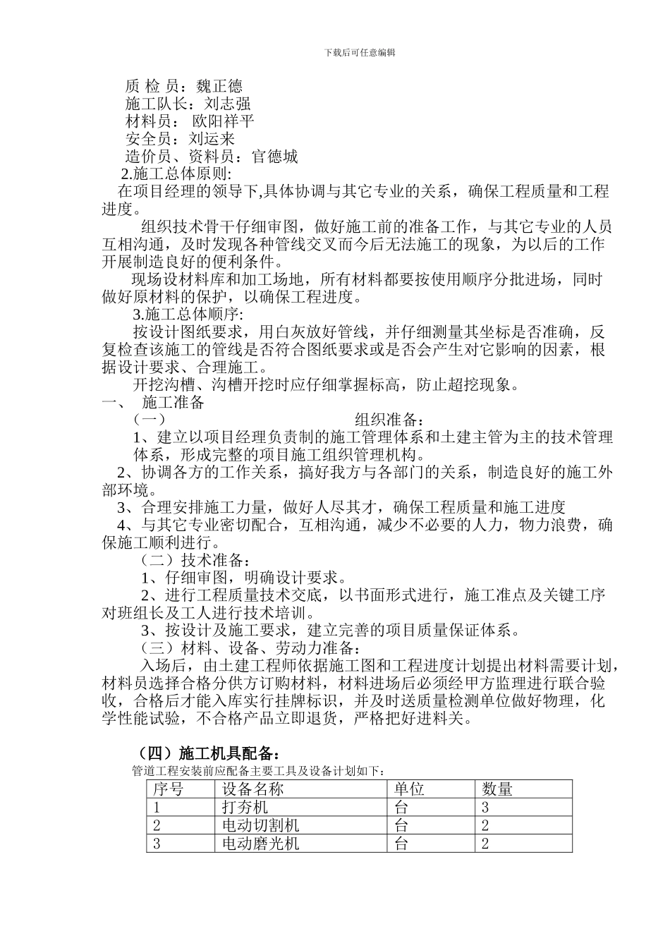 东方花园室外给水施工方案_第3页