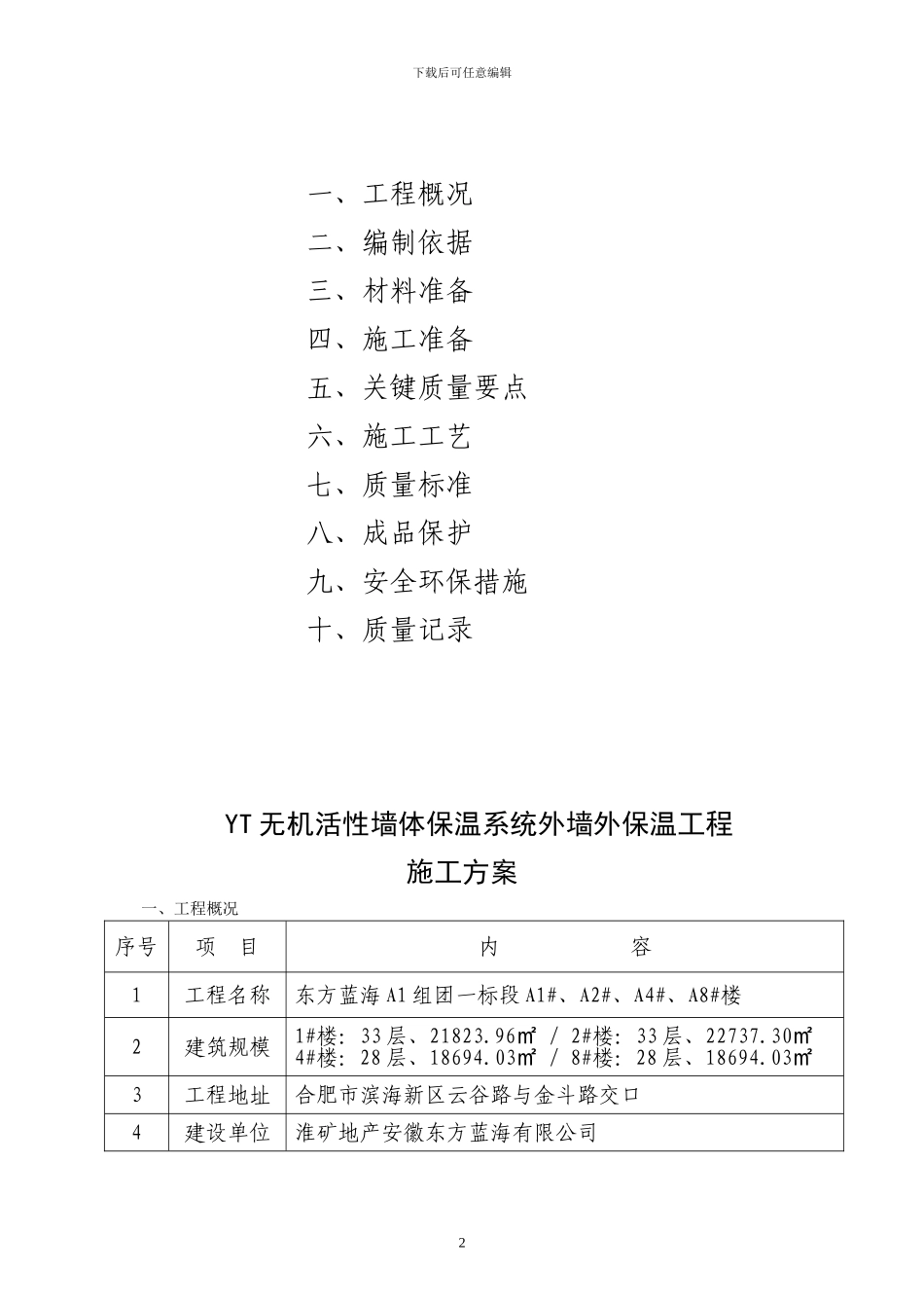 东方蓝海YT墙体保温施工方案_第2页