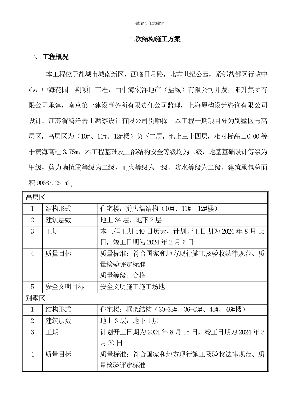 中海花园二次砌体结构施工方案_第2页