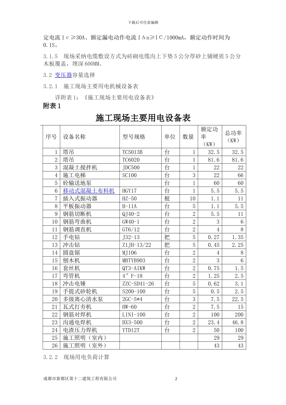 中节能临时用电施工方案_第2页