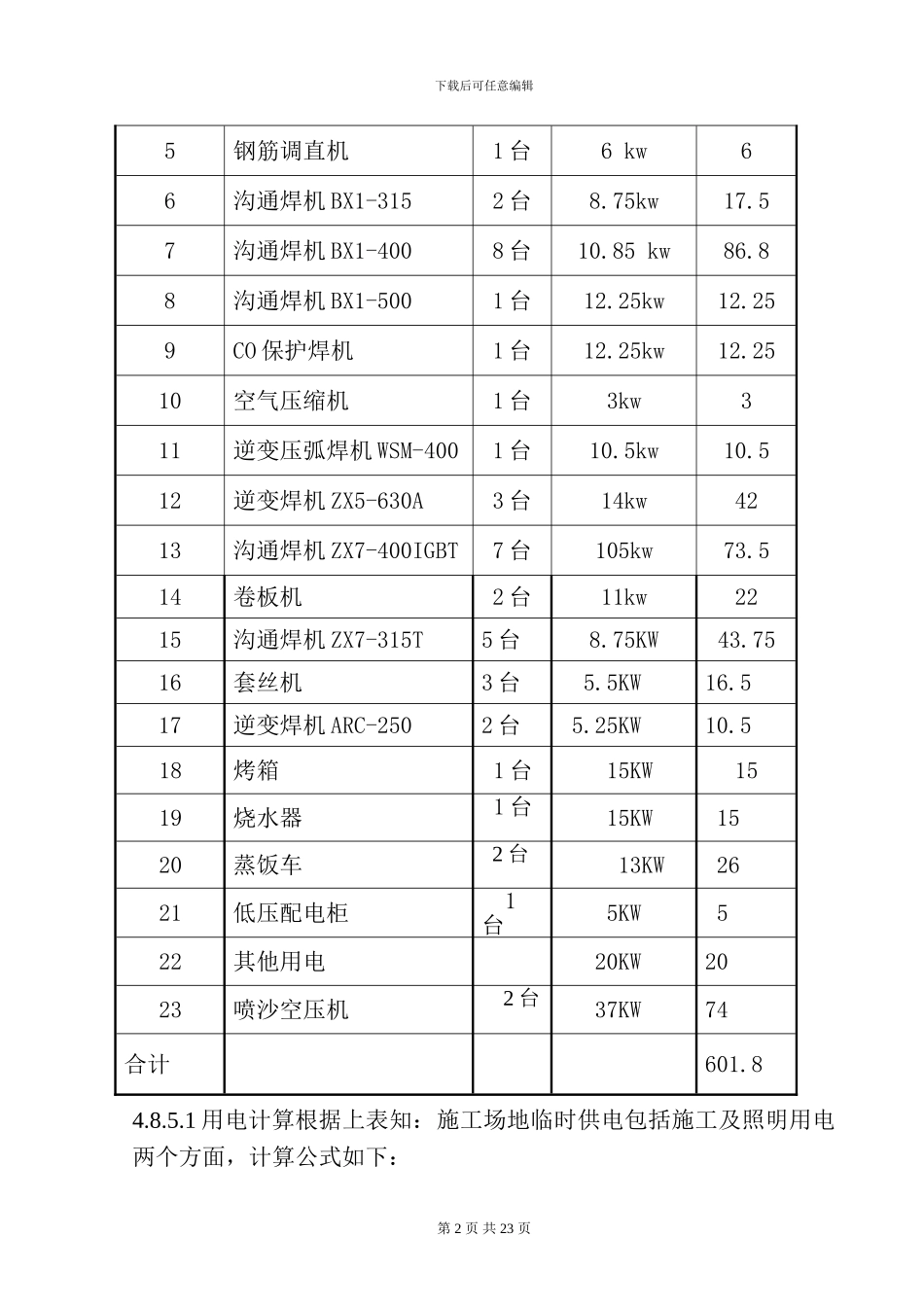 临电施工组织设计方案_第2页