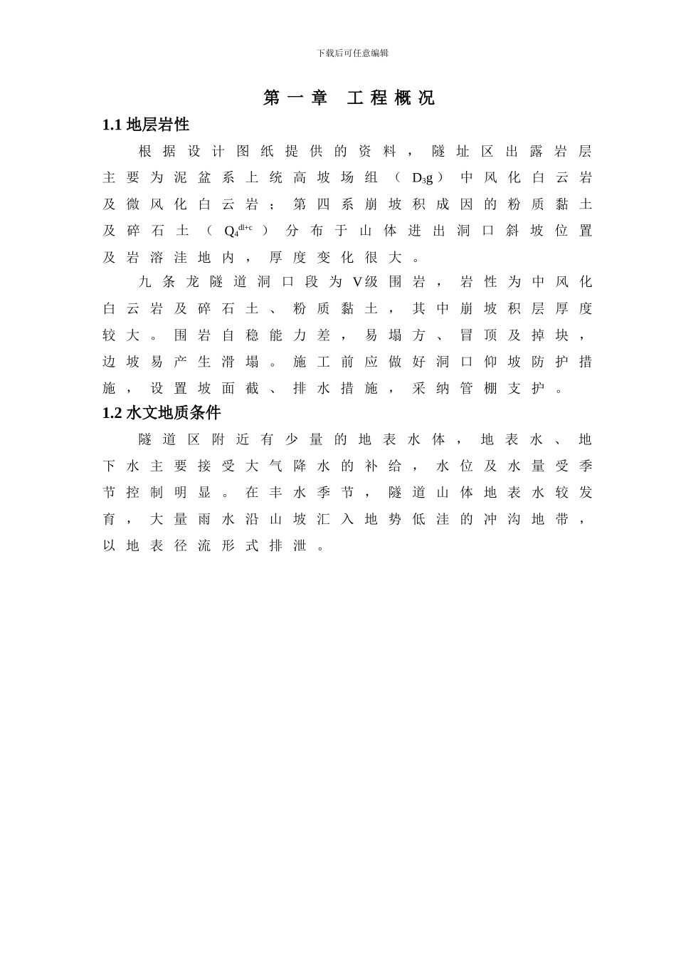 九条龙隧道长管棚施工方案_第3页