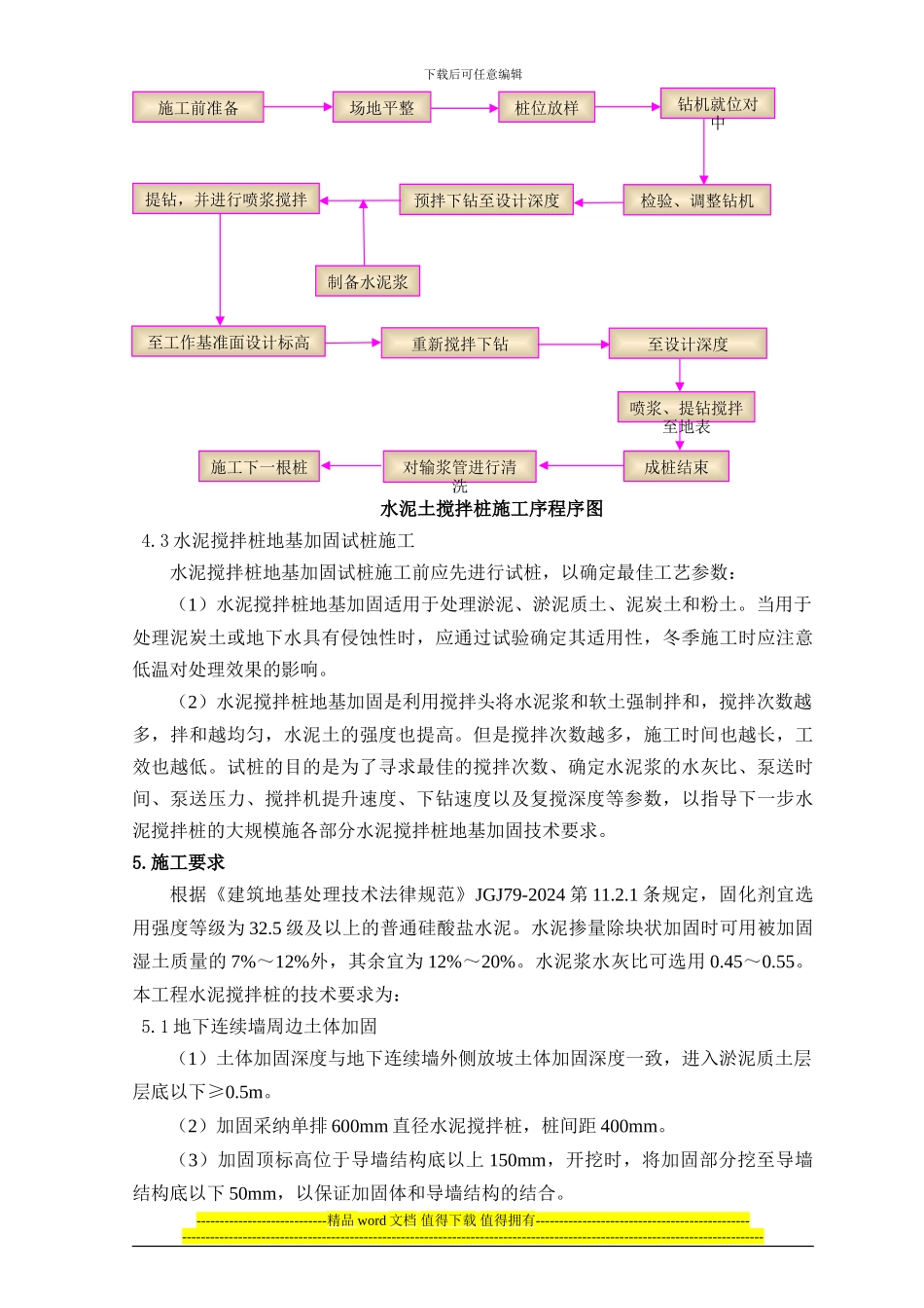 于家堡站水泥搅拌桩施工作业指导书_第3页