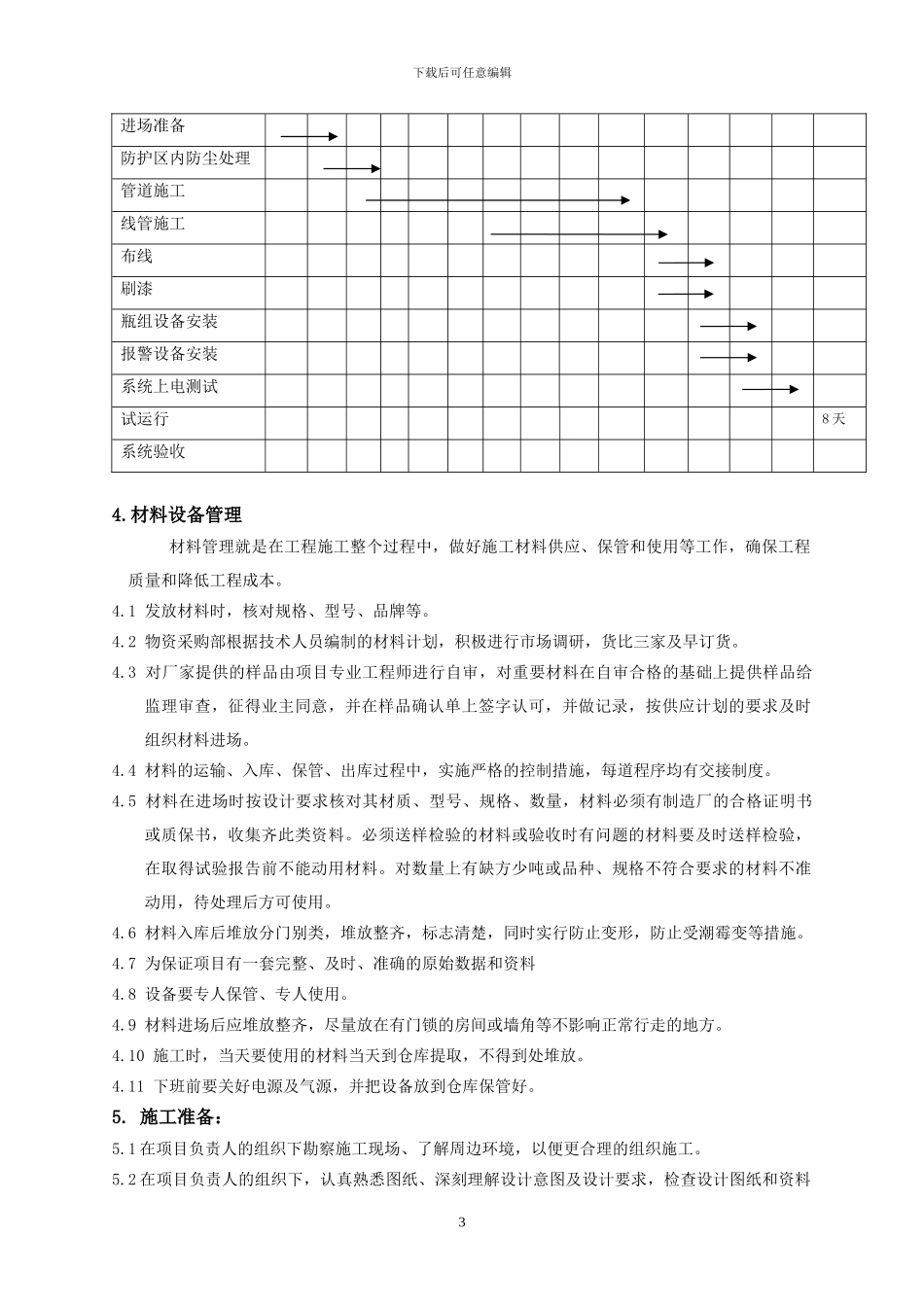 云南七氟丙烷气体消防施工方案_第3页