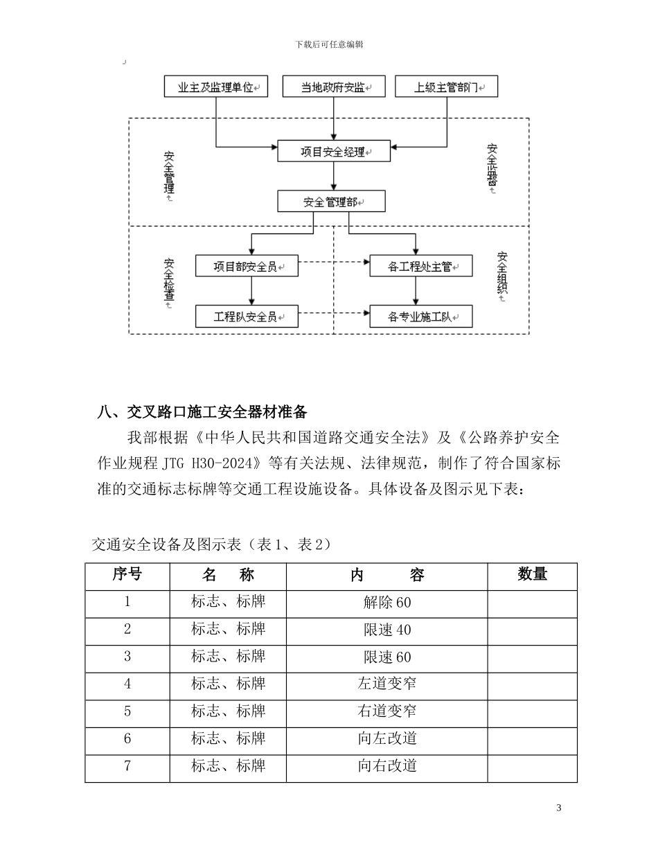 交叉路口施工专项安全方案_第3页