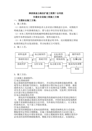 交通安全工程施工方案