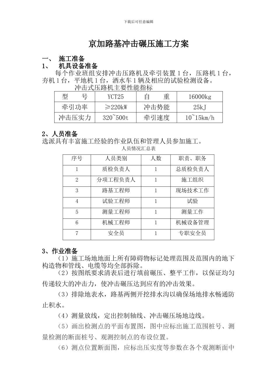 京加路基冲击碾压施工方案_第1页