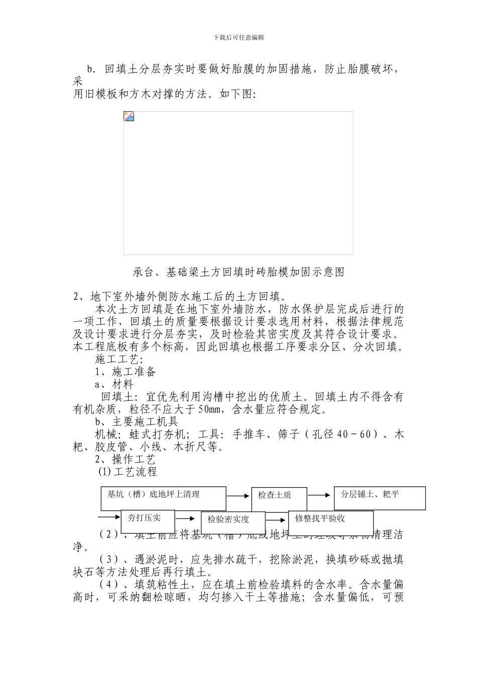 人工挖孔桩地梁、承台、砖胎模施工方案_第3页
