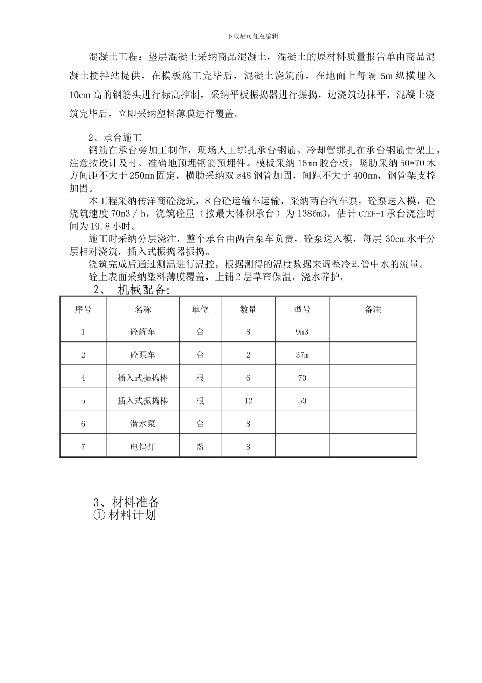 传洋集团公司120T转炉基础承台专项施工方案_第2页