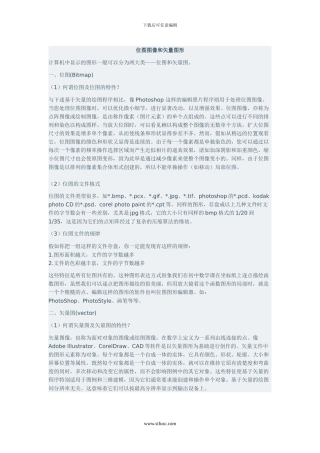 位图和矢量图的区别介绍