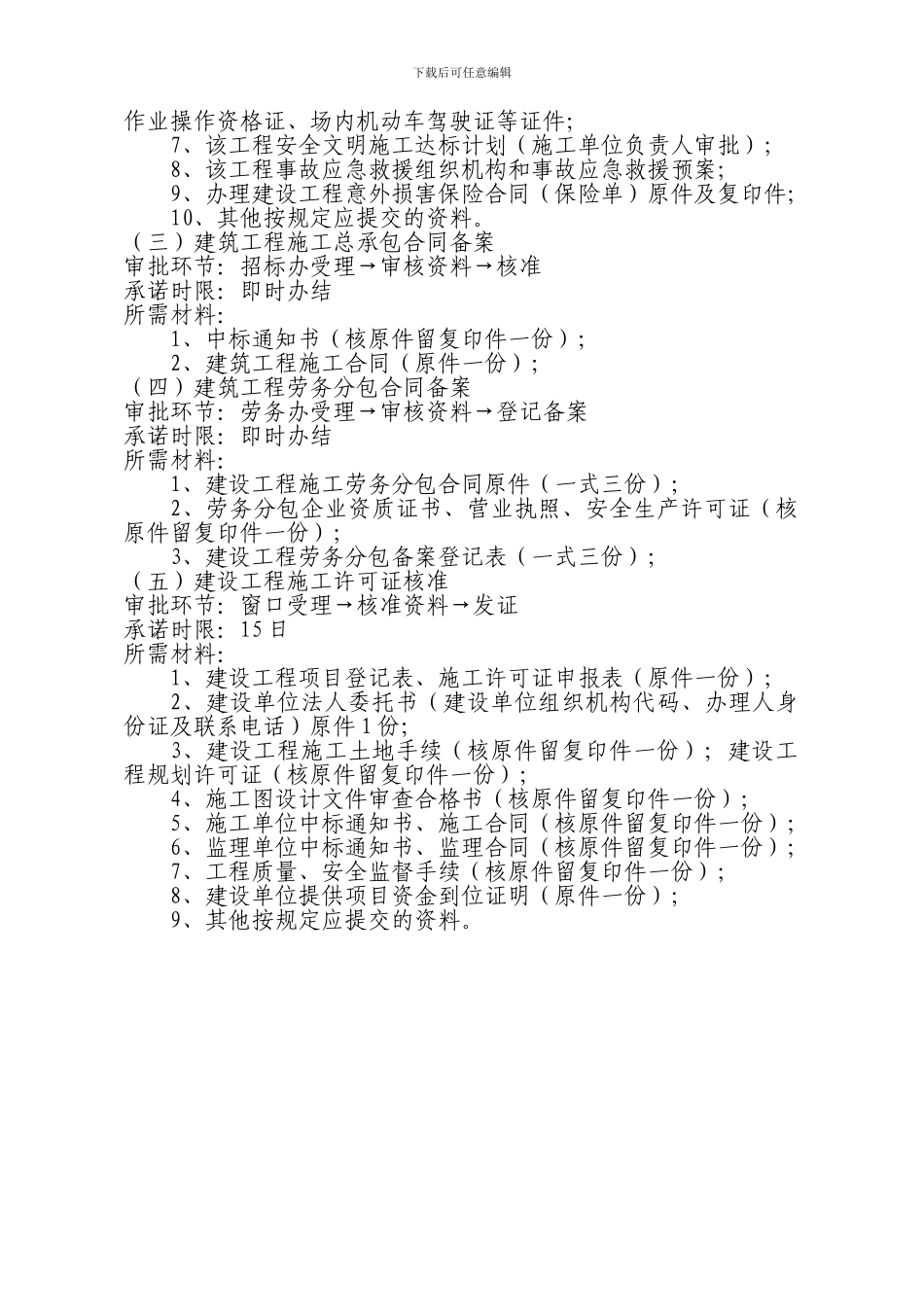 住房和城乡建设局工程建设项目施工手续办理程序及条件222_第3页