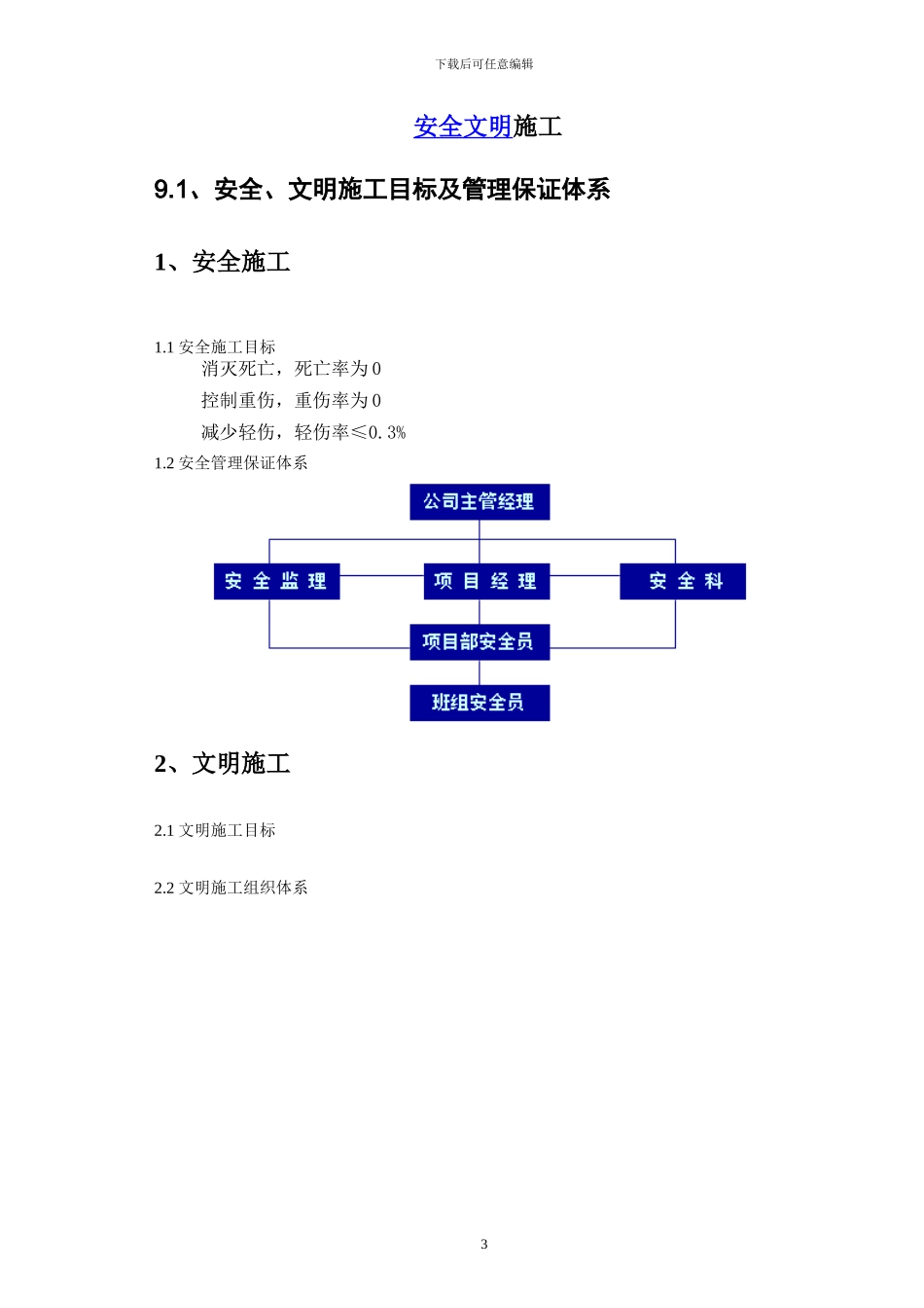 体育场钢结构安全文明施工_第3页