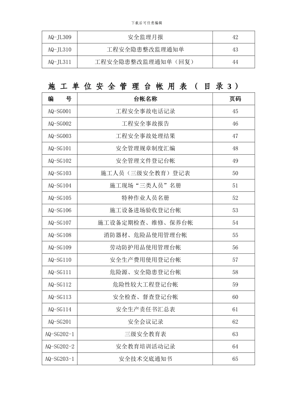 佛山市交通运输工程施工安全监管台帐用表_第3页