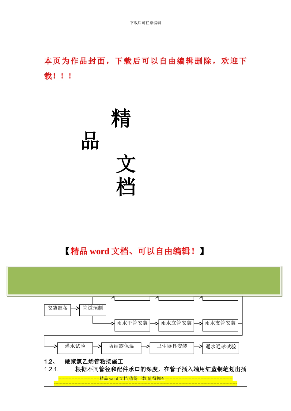 供水管道安装施工工艺_第1页