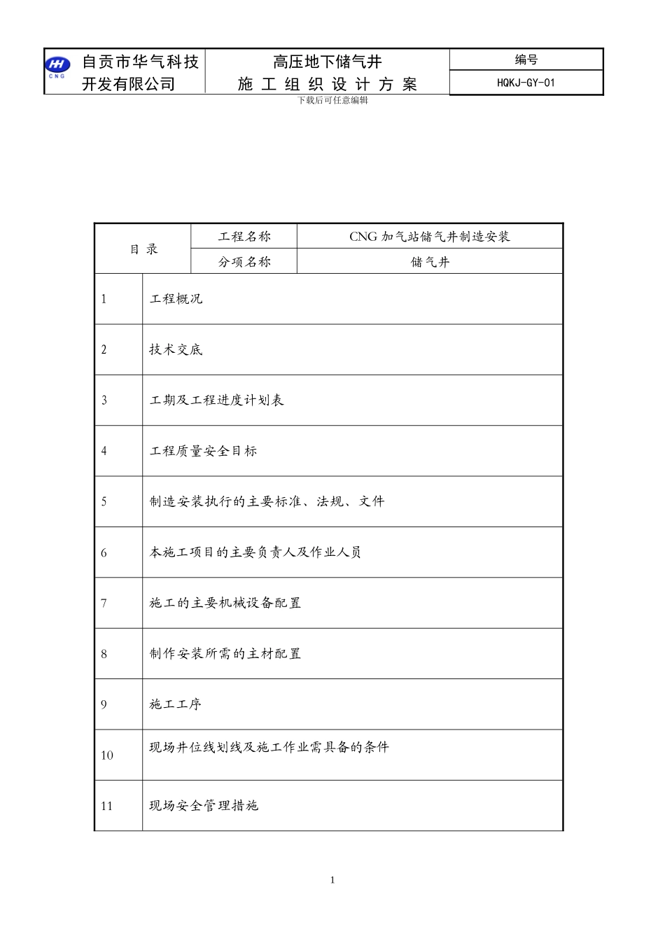 储气井施工组织方案_第2页