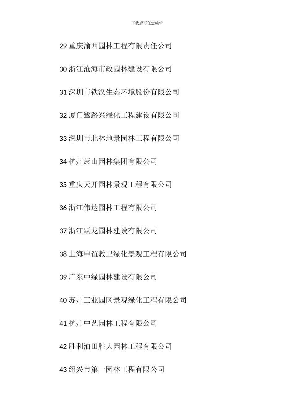 全国绿化行业百强企业_第3页