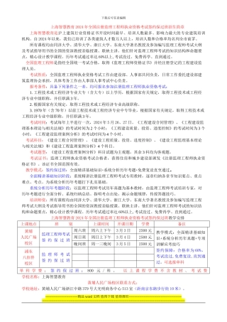 全国注册监理工程师执业资格考试