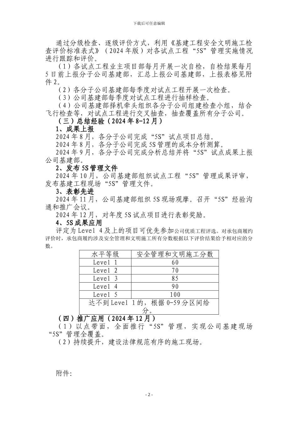 公司2024年基建施工现场“5S”管理推进_第2页