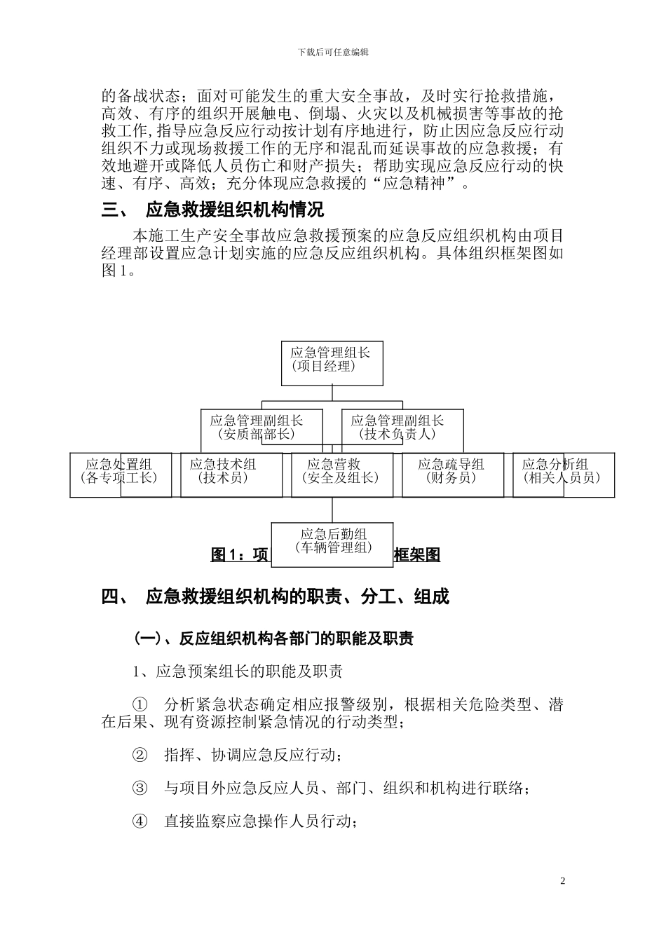 公园绿化安全事故应急预案施工方案_第2页