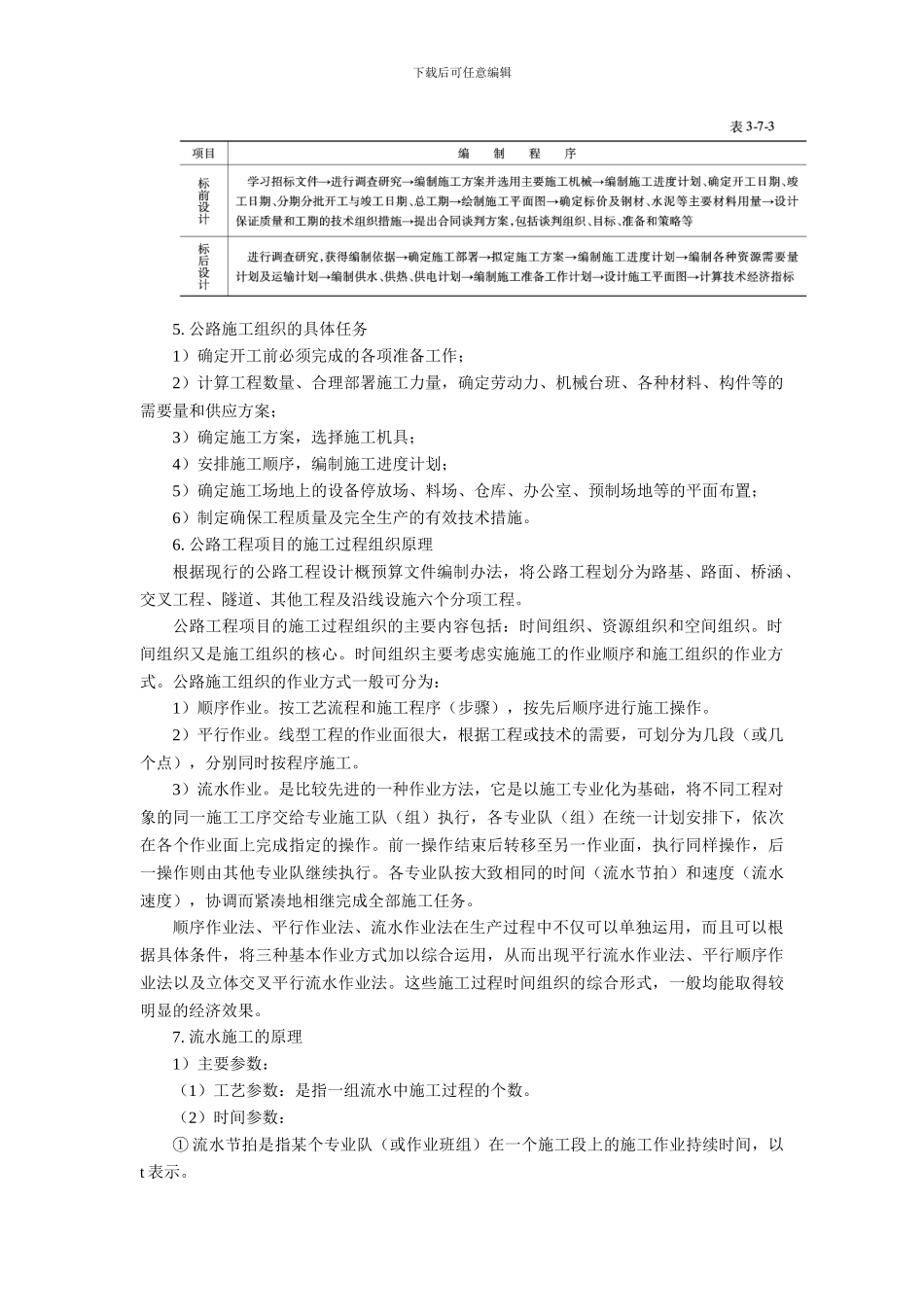 公路工程施工组织知识点习题及答案_第2页
