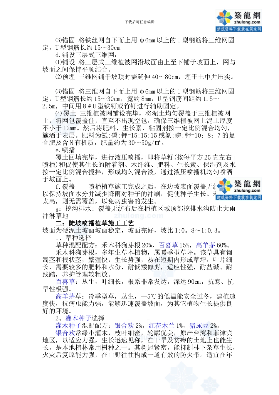 公路边坡喷播植草施工工艺-secret_第2页