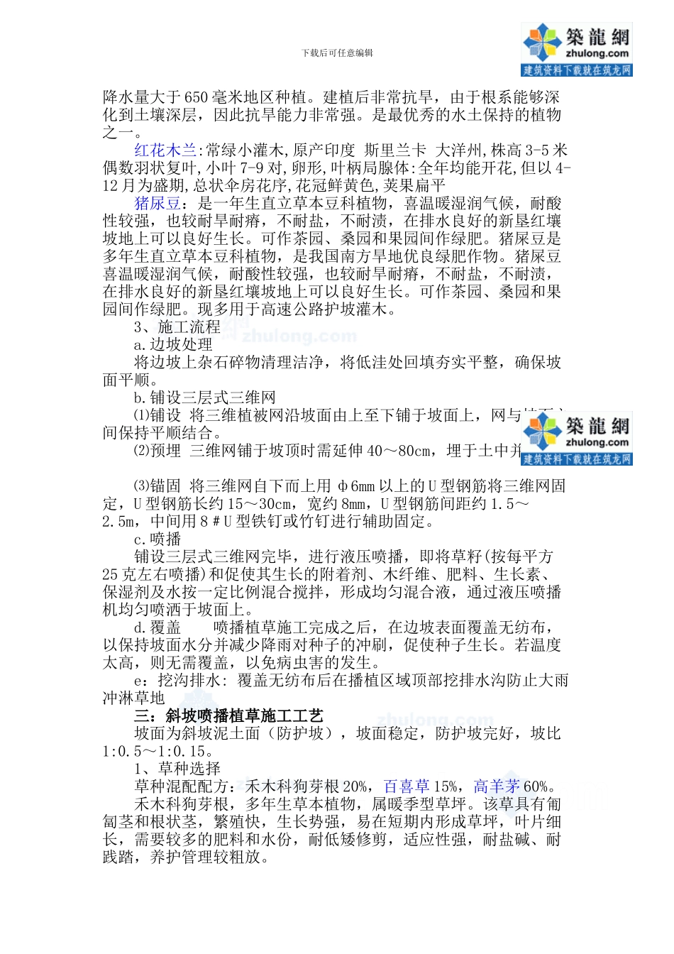 公路边坡喷播植草施工工艺-secret_第3页