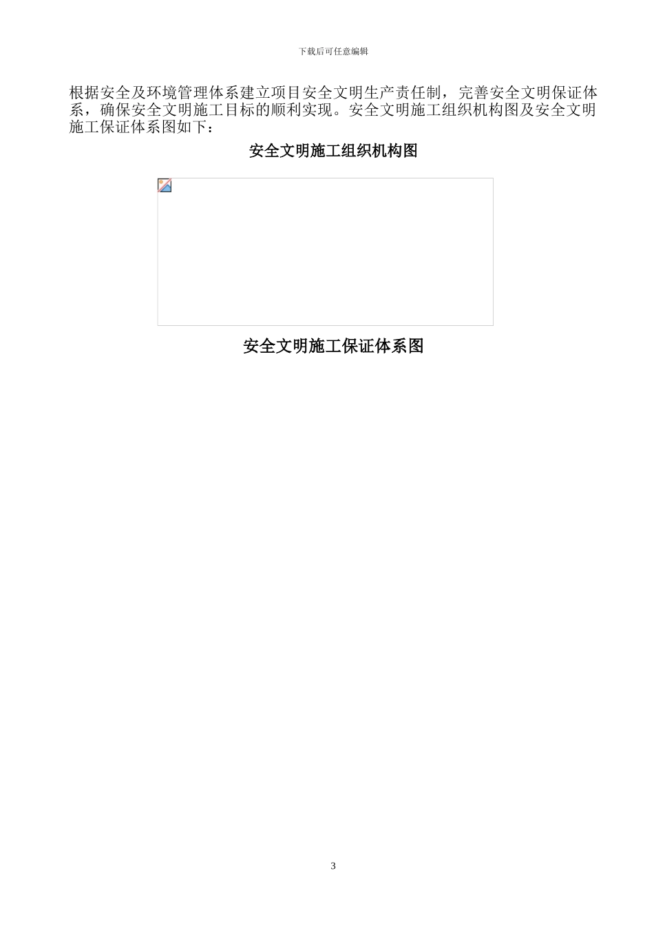 六安市金安区粮食批发交易中心安全文明施工组织设计_第3页