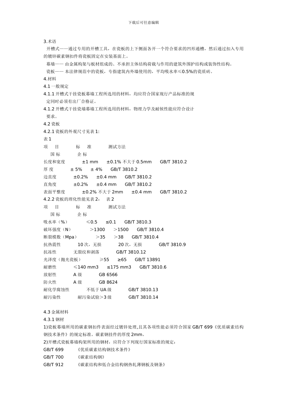 内外墙开槽式干挂瓷板幕墙工程技术规范_第2页