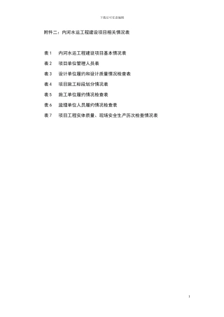 内河水运工程建设项目相关情况表-20240721