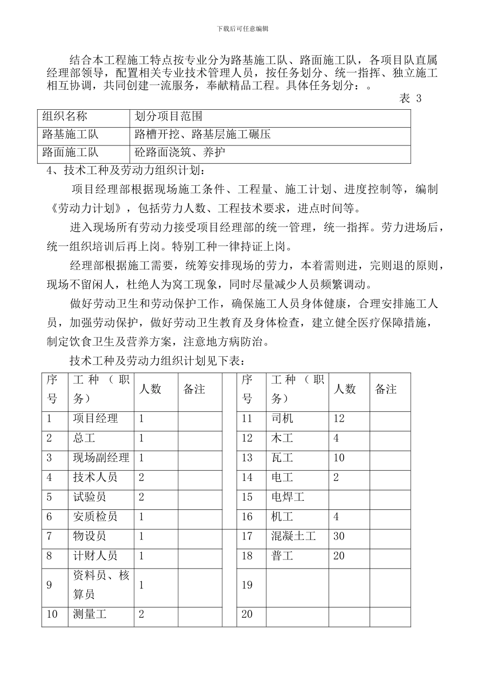 农村道路硬化工程施工组织设计[1]_第3页